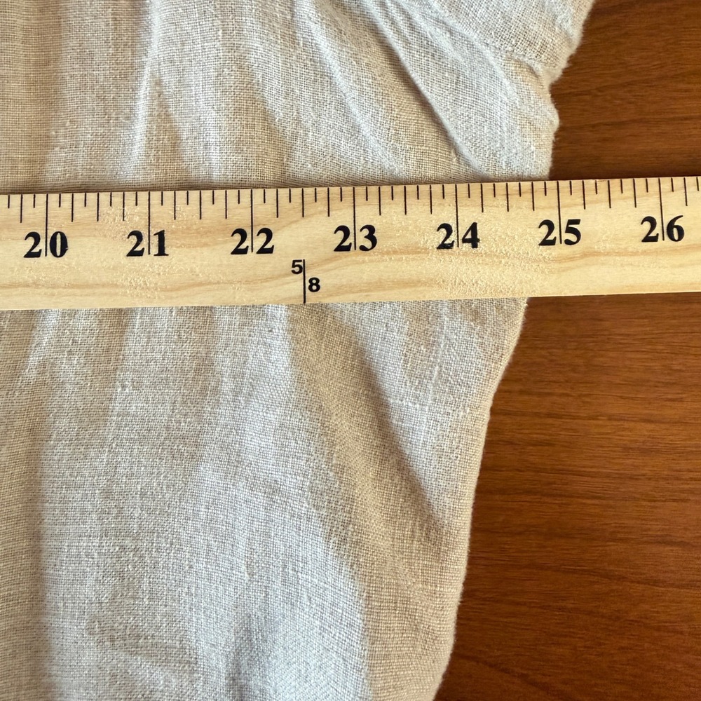 Coldwater Creek Linen Button Front‎ Jacket Beige W18 Women's - Picture 8 of 9